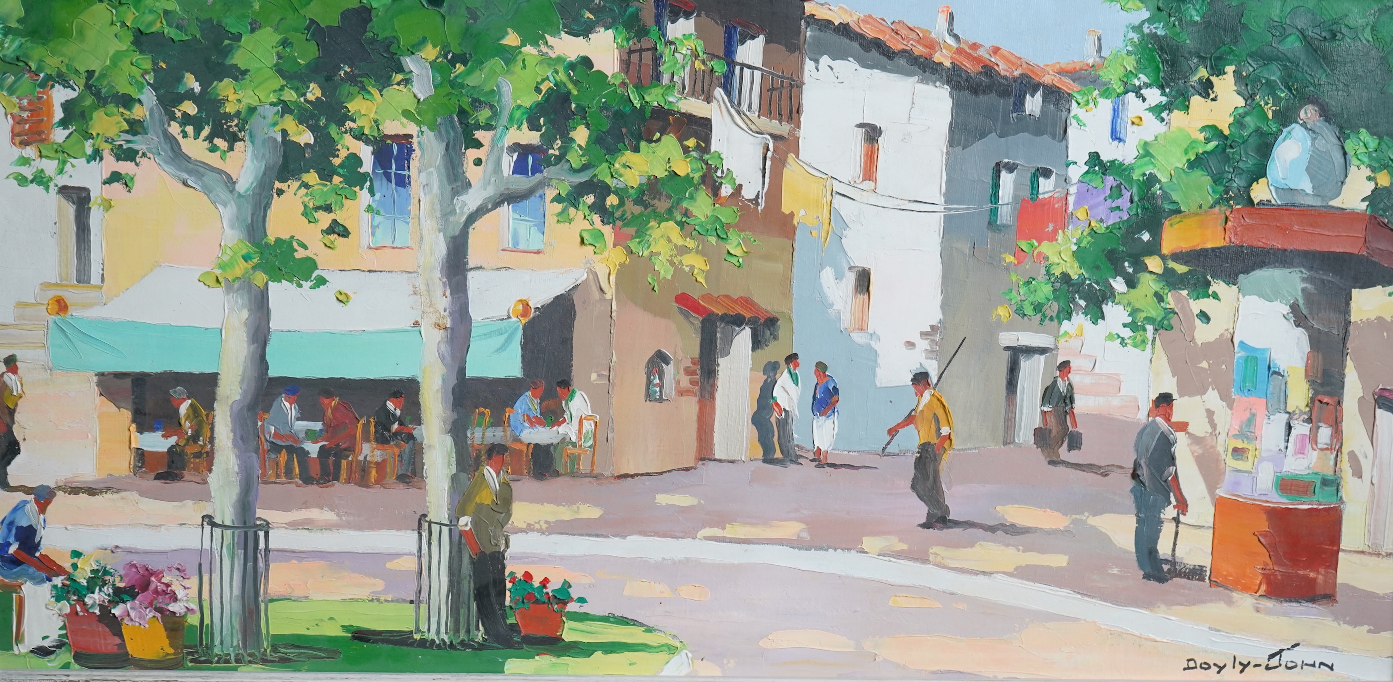 Cecil Rochfort D'Oyly John, 1906-1993, 'The Kiosk in the Flower Market in Cannes, South of France'